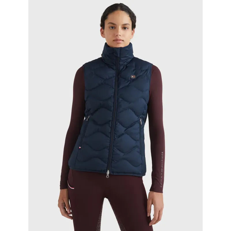 Tommy Hilfiger Women's Mid-Weight RE-Down Gilet - Desert Sky-1